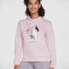 Skechers Суитшърт La Dreams Pullover Hoodie HD4 Розов Regular Fit за Жени цена