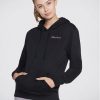 Skechers Суитшърт Signature Po Hoodie WHD116 Черен Regular Fit за Жени цена