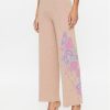 TWINSET Плетени панталони 232TP3681 Бежов Wide Leg за Жени цена