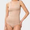 Triumph топ Smart Natural 10213349 Бежов Slim Fit за Жени цена