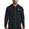 Under Armour Суитшърт UA Essential Fleece FZ Hood 1373881 Черен Regular Fit за Мъже цена