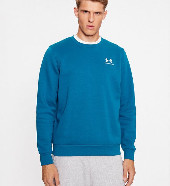 Under Armour Суитшърт Ua Essential Fleece Crew 1374250 Син Loose Fit за Мъже цена