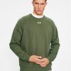 Under Armour Суитшърт Ua Rival Fleece Crew 1379755 Каки Loose Fit цвят на ниска цена
