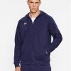 Under Armour Суитшърт Ua Rival Fleece Fz Hoodie 1379767 Тъмносин Loose Fit за Мъже цена