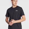 Under Armour Тишърт Ua Logo Embroidered 1373997 Черен Relaxed Fit за Мъже цена