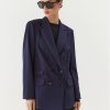 United Colors Of Benetton Сако 20K6DW010 Тъмносин Comfort Fit за Жени цена