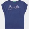 United Colors Of Benetton Тишърт 3I1XC10C0 Тъмносин Regular Fit за Момичета цена