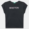 United Colors Of Benetton Тишърт 3I1XC10C0 Черен Regular Fit за Момичета цена