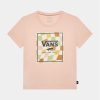 Vans Тишърт Checker Box Crew VN000795 Розов Regular Fit за Момичета цена