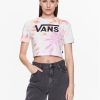 Vans Тишърт Resort Wash VN0003PS Цветен Cropped Fit за Жени цена
