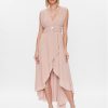 ViCOLO Коктейлна рокля TE0064 Бежов Regular Fit за Жени цена