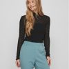 Vila Блуза 14088387 Черен Slim Fit за Жени цена