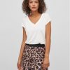 Vila Тишърт Modala 14074847 Бял Relaxed Fit за Жени цена