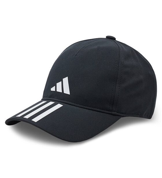 adidas Шапка с козирка 3-Stripes AEROREADY Running Training Baseball Cap IC6520 Черен за Унисекс цена
