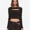 Calvin Klein Jeans Блуза Milano J20J222009 Черен Regular Fit за Жени цена
