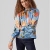 Vero Moda Блуза Renee 10282217 Син Standard Fit за Жени цена