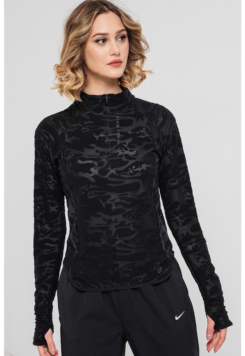 Блуза за бягане с Dri-FIT и къс цип Nike