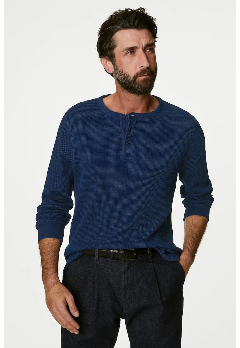 Блуза с деколте Henley Marks  Spencer