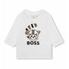 Блуза с лого и фигурален десен BOSS Kidswear