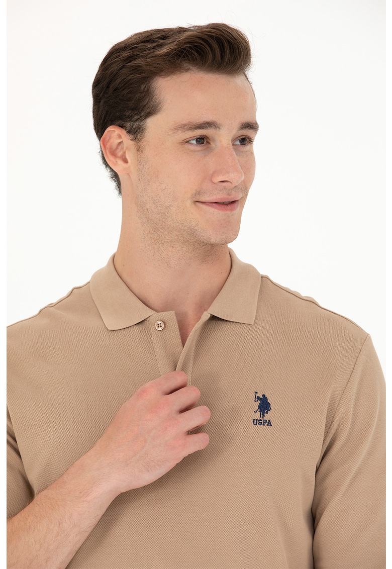 Блуза с яка и лого US Polo Assn