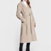 Calvin Klein Вълнено палто Wrap K20K204951 Сив Regular Fit за Жени цена