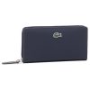 Lacoste Голям дамски портфейл L Zip Wallet NF2900PO Тъмносин за Жени цена