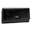 Semi Line Голям дамски портфейл P8228-0 Черен за Жени цена