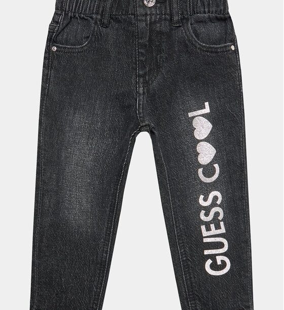 Guess Дънки K3YA05 D52W0 Черен Relaxed Fit за Момичета цена
