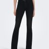 ONLY Дънки 15286686 Черен Flared Fit за Жени цена