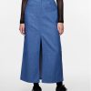 Pieces Дънкова пола 17150001 Син Regular Fit за Жени цена