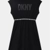 DKNY Ежедневна рокля D32898 S Черен Regular Fit за Момичета цена