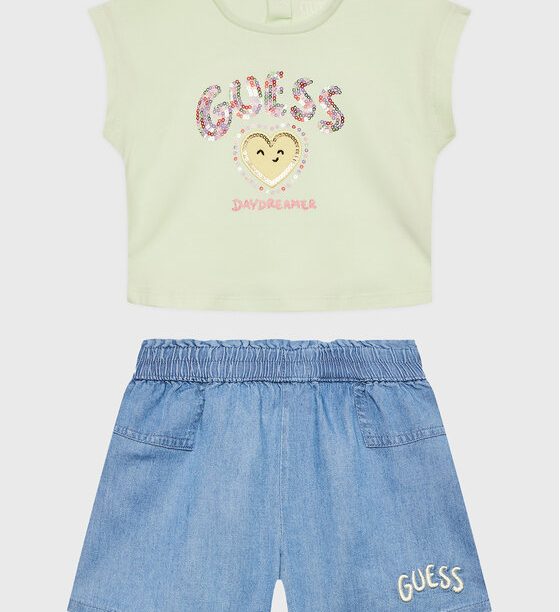 Комплект тишърт и панталонки Guess за Момичета цена