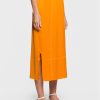 American Vintage Миди пола Widland WID13CE23 Оранжев Regular Fit за Жени цена