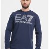 Памучна блуза с лого EA7