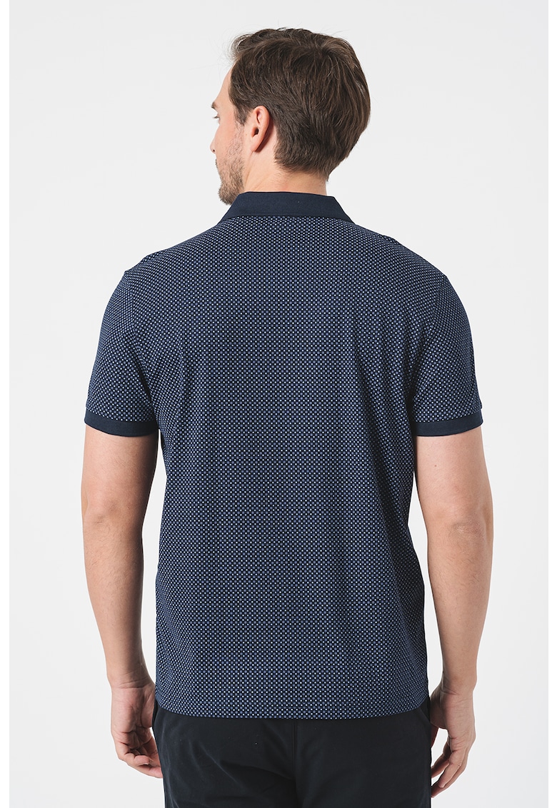 Памучна тениска с яка Esprit