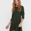 ONLY Плетена рокля 15185761 Зелен Regular Fit за Жени цена