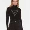 Guess Поло W3BR23 Z2NQ2 Черен Regular Fit за Жени цена