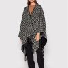 N°21 Пончо 22I N2M1 6903 6983 Черен Regular Fit за Жени цена