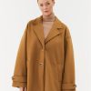 Noisy May Преходно палто 27026405 Кафяв Oversize за Жени цена
