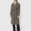 Pinko Преходно палто Camille 1G18CN A03H Кафяв Regular Fit за Жени цена