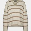 Gina Tricot Пуловер 20423 Бежов Regular Fit за Жени цена