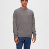 Selected Homme Пуловер 16090155 Сив Regular Fit за Мъже цена