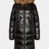 Frieda & Freddies Пухено яке 1847C Черен Regular Fit за Жени цена