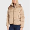 Tommy Hilfiger Пухено яке Sateen WW0WW36062 Бежов Regular Fit за Жени цена