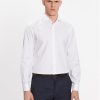 Boss Риза 50480101 Бял Slim Fit за Мъже цена