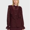 Bruuns Bazaar Риза Angelonia Aliyha BBW3089 Бордо Regular Fit за Жени цена