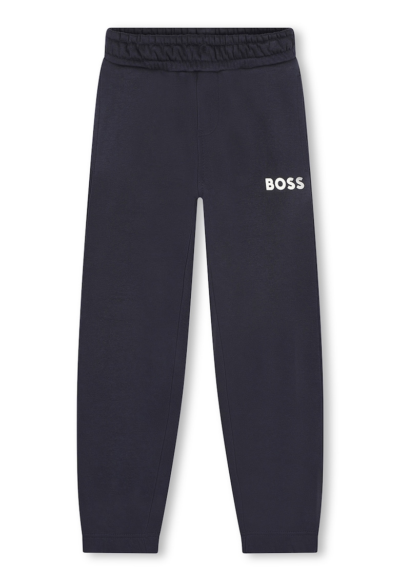 Спортен панталон с еластична талия и лого BOSS Kidswear
