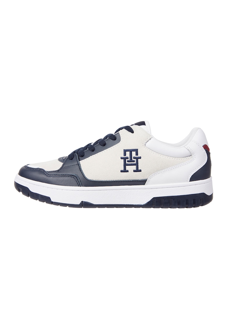 Спортни обувки от кожа и велур с лого Tommy Hilfiger
