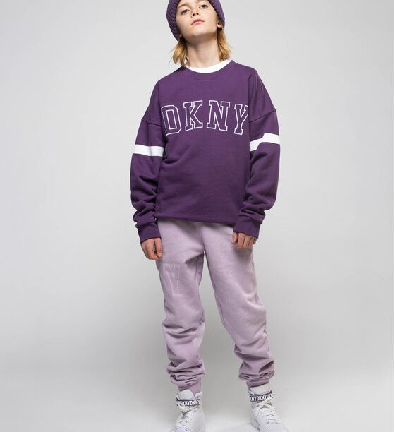 DKNY Суитшърт D25E57 S Виолетов Regular Fit за Момичета цена