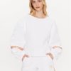 EA7 Emporio Armani Суитшърт 3RTM40 TJLRZ 1100 Бял Relaxed Fit за Жени цена